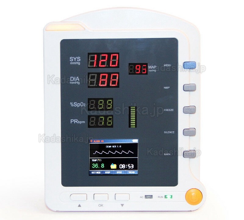 CONTEC® CMS5100 歯科生体情報モニタ赤、黄色LED搭載